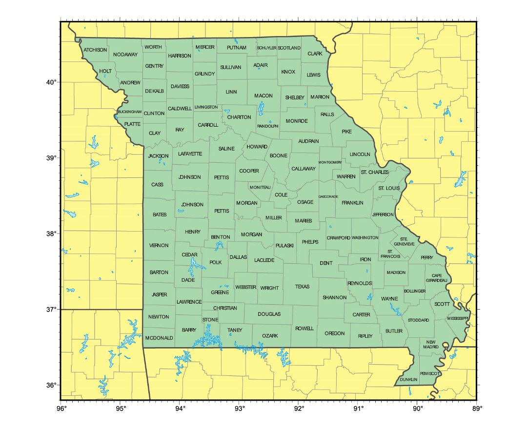 Maps of Missouri Collection of maps of Missouri state USA Maps of the USA Maps