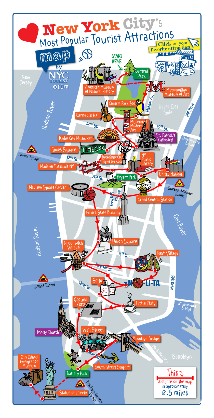 ニューヨークの地図 現地のおすすめ観光マップ 治安の地図 Jp Gotham Lady