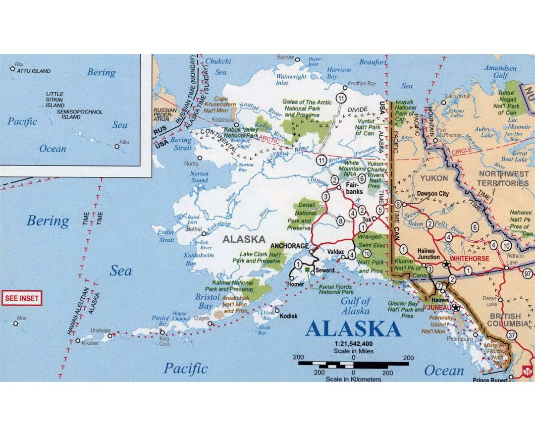 Maps Of Alaska Collection Of Maps Of Alaska State Usa Maps