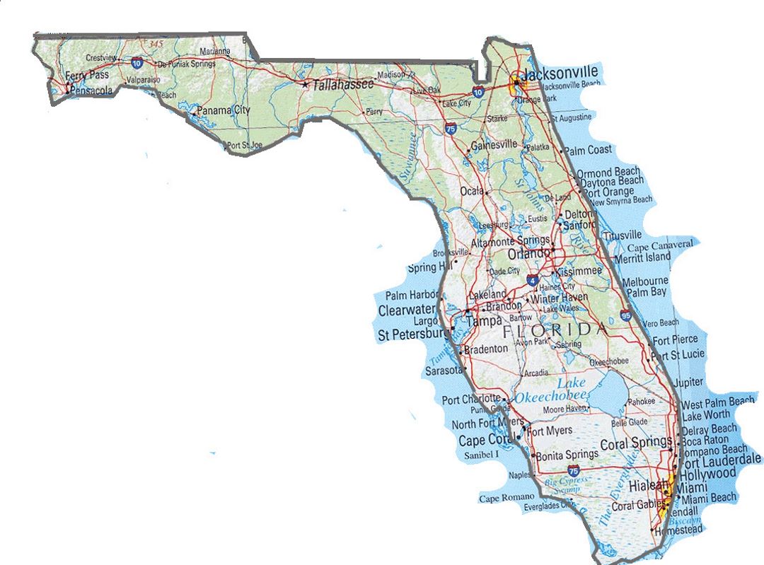 Florida state map