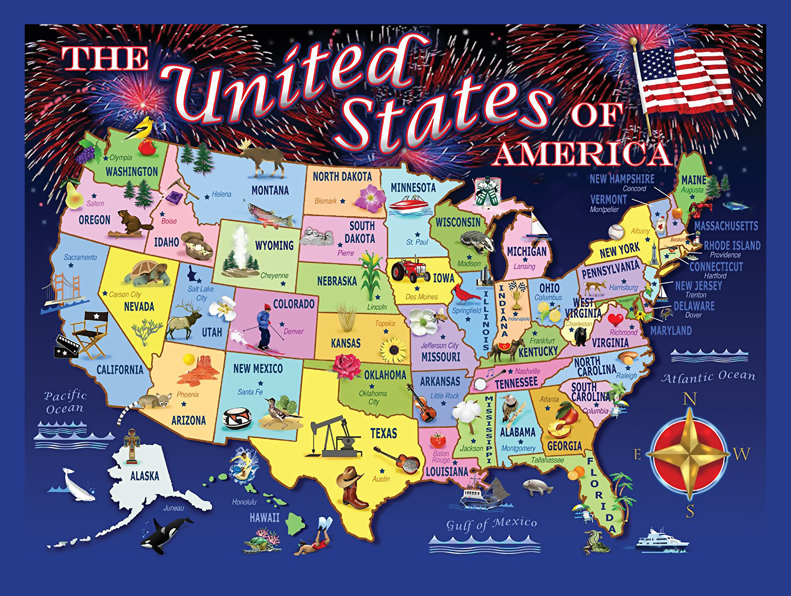 United States Of America Map Puzzle