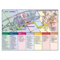 Large Las Vegas strip map with monorail - 2012, Las Vegas, Nevada state, USA, Maps of the USA