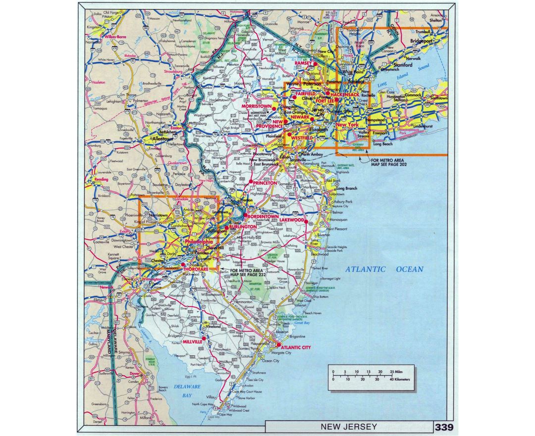 tourist map of new jersey