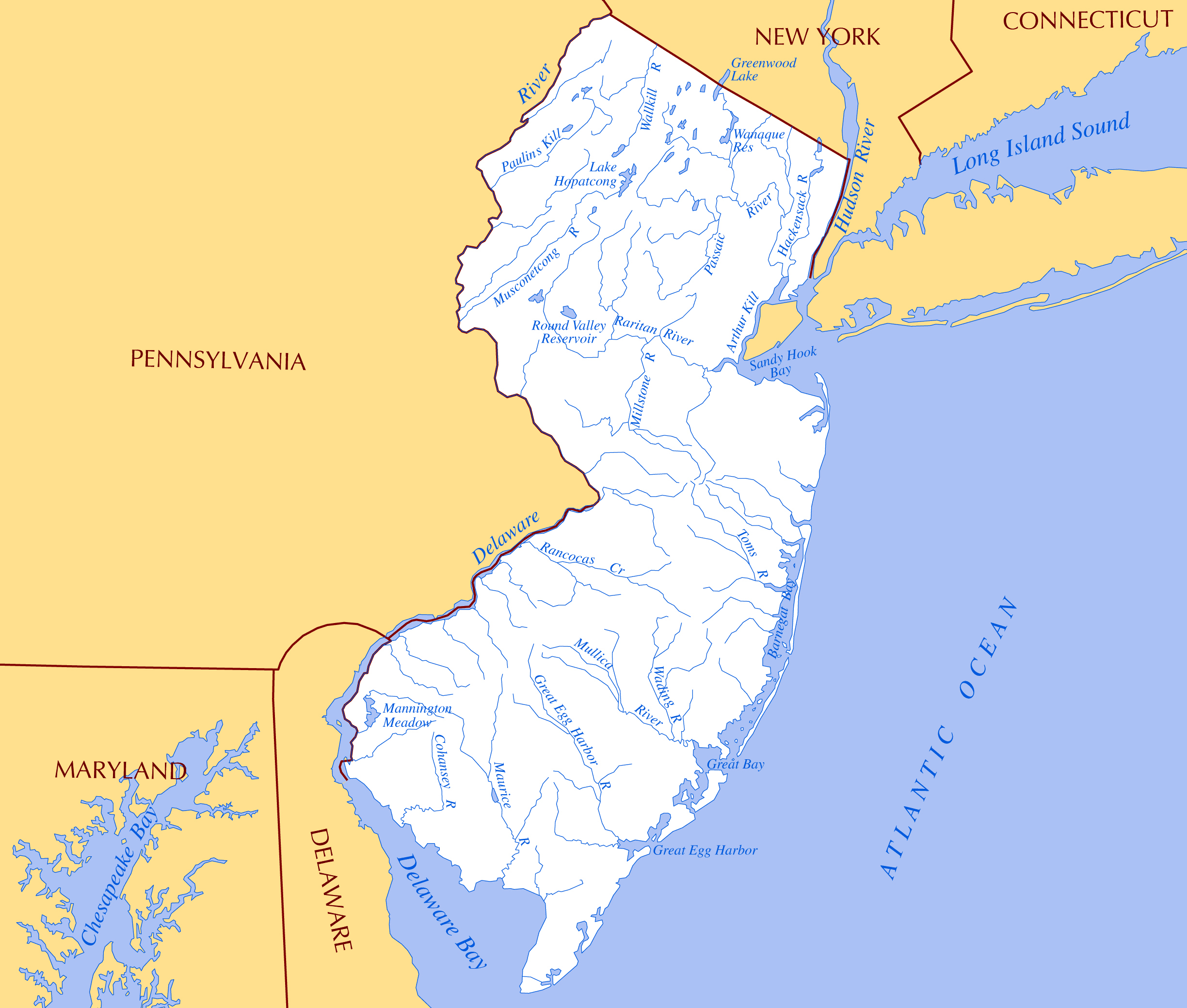 states in new jersey usa