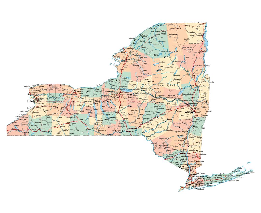 Maps of New York | Collection of maps of New York state | USA | Maps of