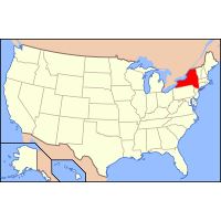 Large location map of New York state | New York state | USA | Maps of