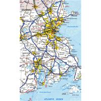 Large Detailed Map Of Rhode Island State With Administrative Divisions,  Roads And Cities | Rhode Island State | Usa | Maps Of The Usa | Maps  Collection Of The United States Of America