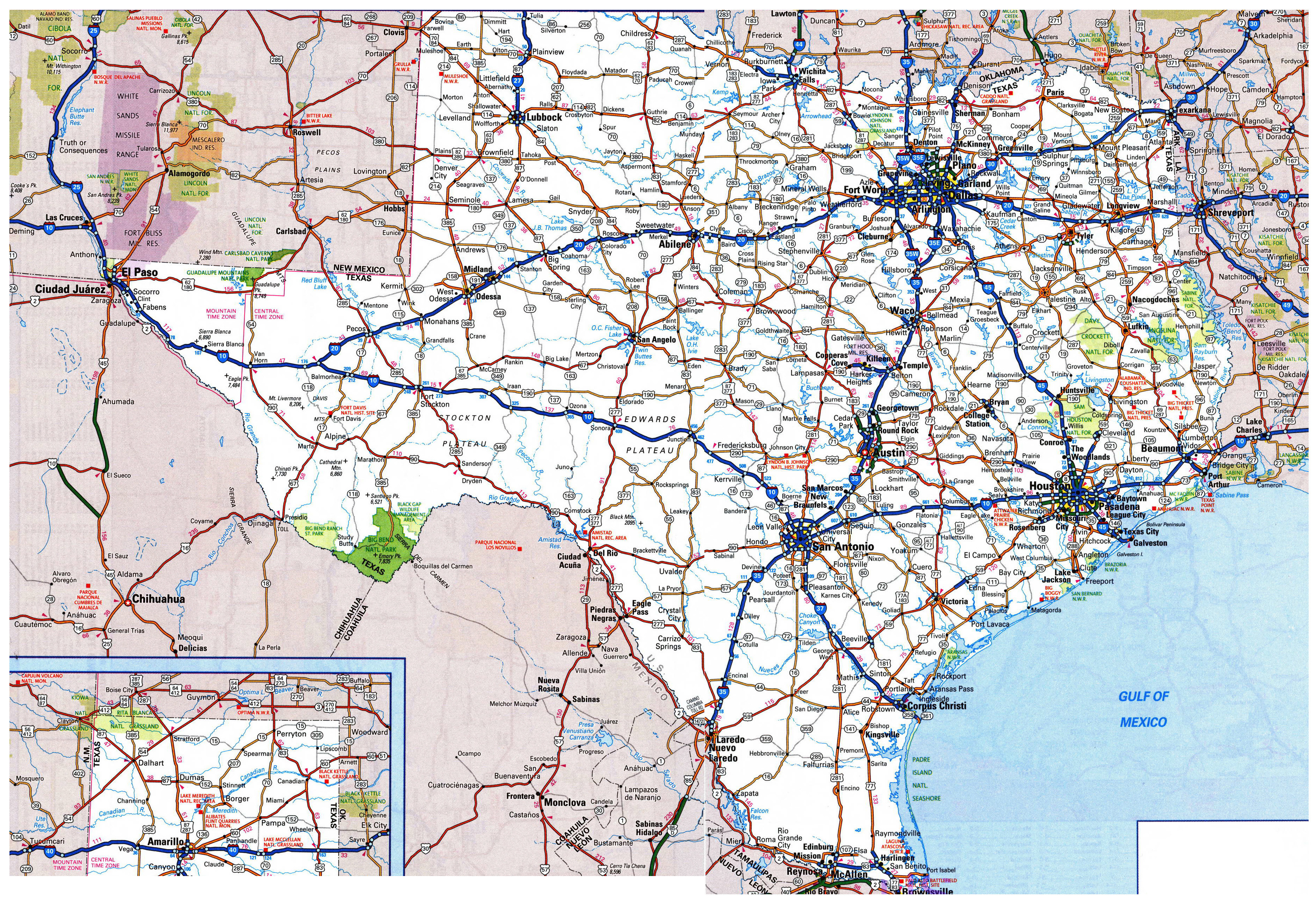 Texas County Map With Highways United States Map | Sexiz Pix